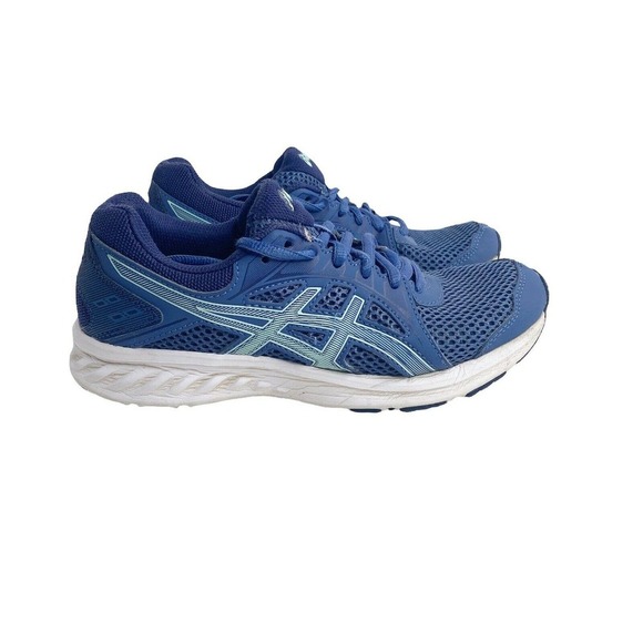 ASICS Womens Sz 6 Jolt 2 Running Shoes 1012A151 Blue Green - Picture 1 of 8